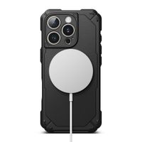 Case Ringke para iPhone 16 Pro Rugged Gear con MagSafe, soporte integrado, antigolpes, negro